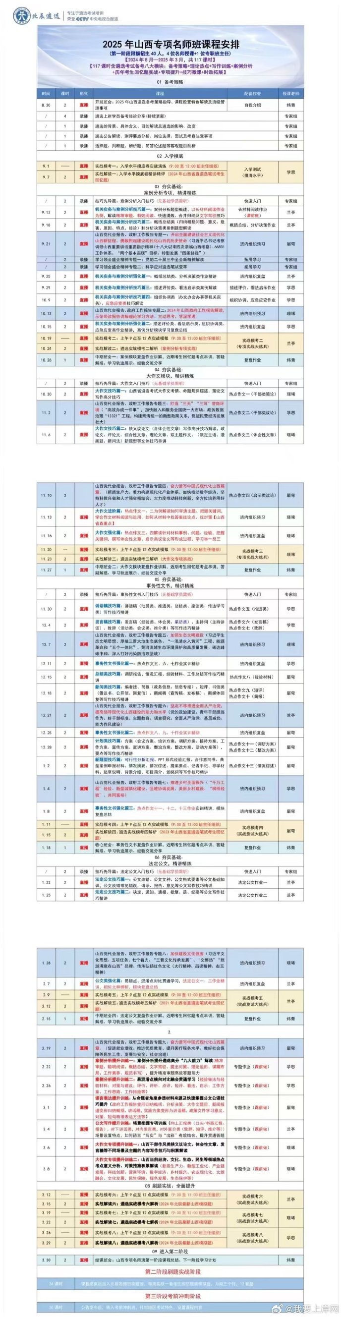 2025北辰遴选山西专项名师班